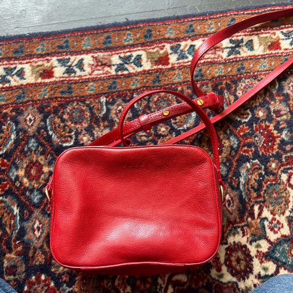 TUSK Red Leather Crossbody Bag - Picture 8 of 12